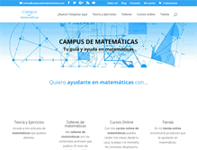 Tablet Screenshot of campusdematematicas.com